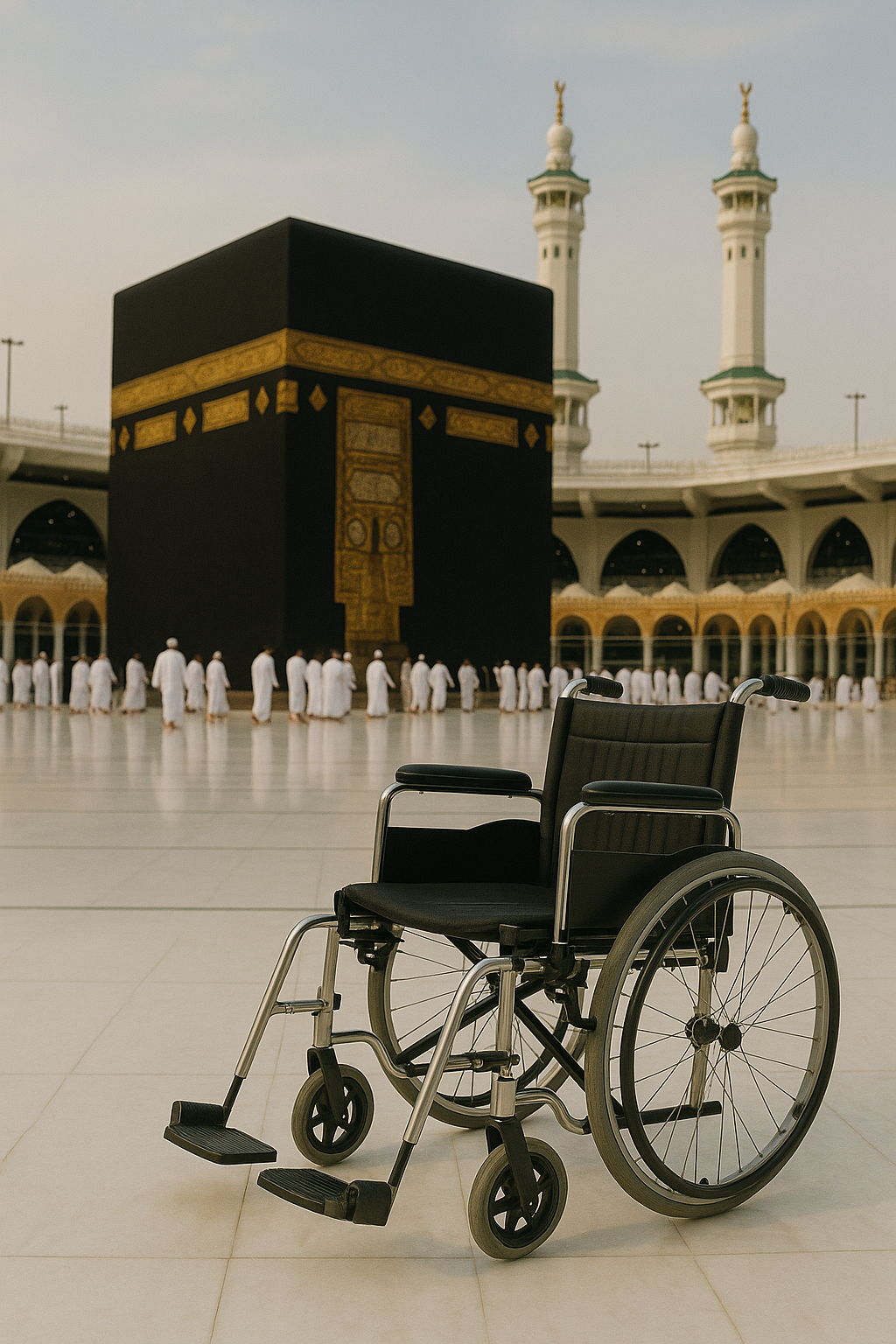 My wheelchair in Makkah