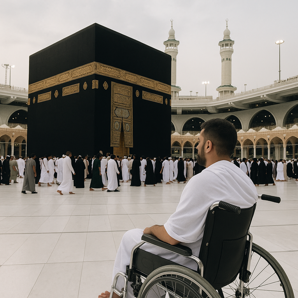 My wheelchair in Makkah